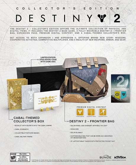 Se filtras las ediciones coleccionistas de Destiny 2, carátulas, reserva y beta