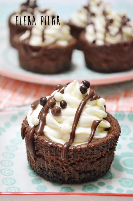 Mini cheesecakes de chocolate y Baileys Mini cheesecakes de chocolate y Baileys