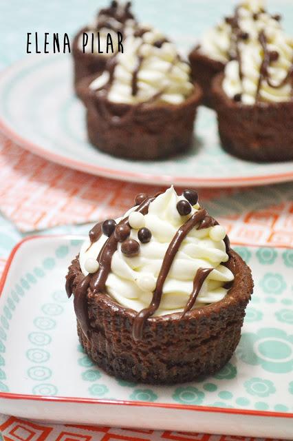 Mini cheesecakes de chocolate y Baileys Mini cheesecakes de chocolate y Baileys