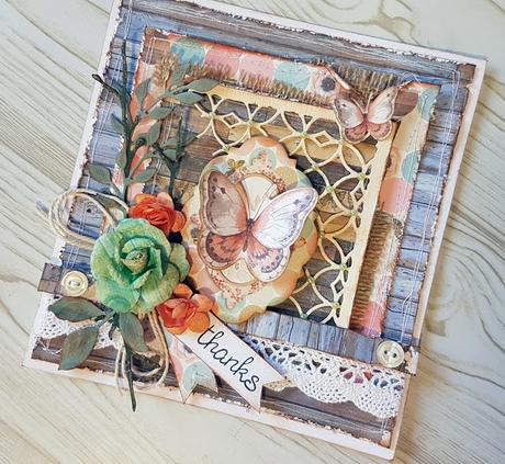 Scrapbooking Tarjeta: Thanks Scrapbooking Tarjeta: Thanks