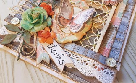 Scrapbooking Tarjeta: Thanks Scrapbooking Tarjeta: Thanks