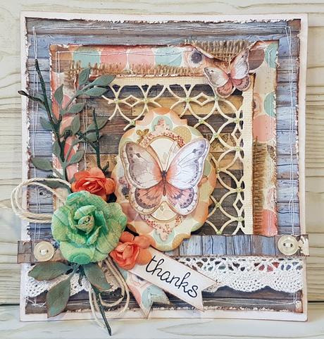 Scrapbooking Tarjeta: Thanks Scrapbooking Tarjeta: Thanks