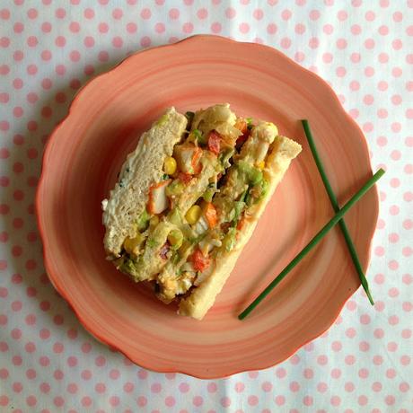 Pastel fácil con pan de molde