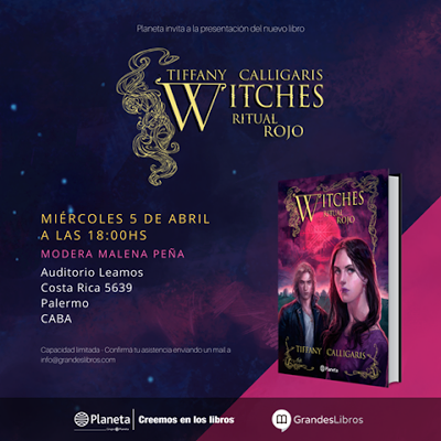 Presentación de Ritual Rojo (Witches 4) de Tiffany Calligaris