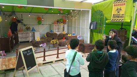 Prueba tiro al blanco nerf fiesta zombie cumpleaños campestre Bogota