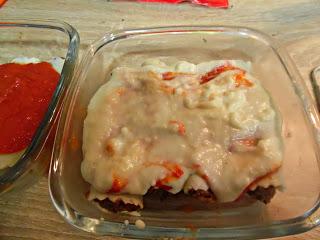 Canelones de champiñones