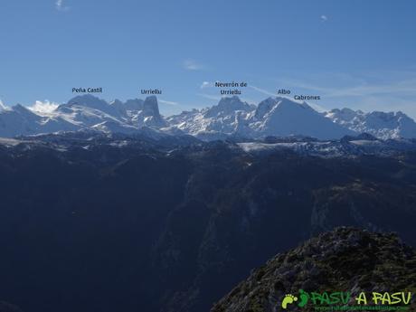 Sierra de Juan Robre: Vista del Macizo Central o de los Urrieles