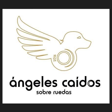 logo angeles caidos sobre ruedas