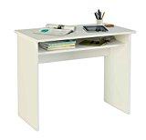 Meka-Block K-9465B - Mesa de escritorio, 90 cm de ancho, color blanco