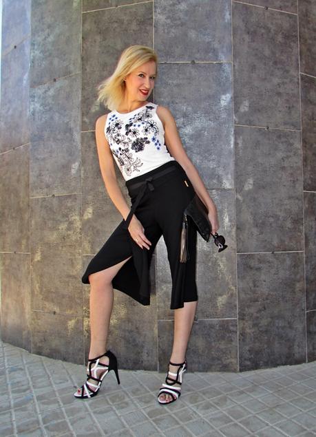 Outfit con Pantalón Gaucho Outfit con Pantalón Gaucho