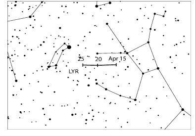 Las Líridas: estrellas fugaces de abril