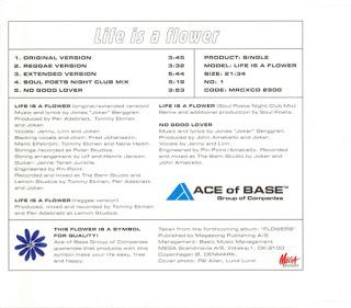 ACE OF BASE – LIFE IS A FLOWER ACE OF BASE – LIFE IS A FLOWER