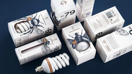 Este packaging de bombillas inspirado en insectos es realmente genial