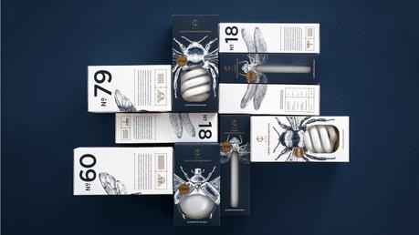 Este packaging de bombillas inspirado en insectos es realmente genial