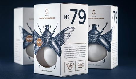 Este packaging de bombillas inspirado en insectos es realmente genial