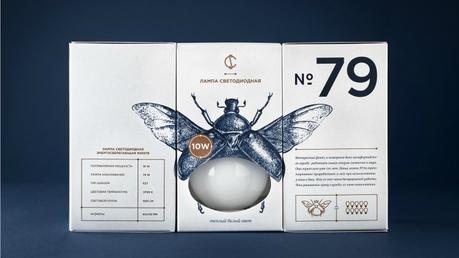 Este packaging de bombillas inspirado en insectos es realmente genial