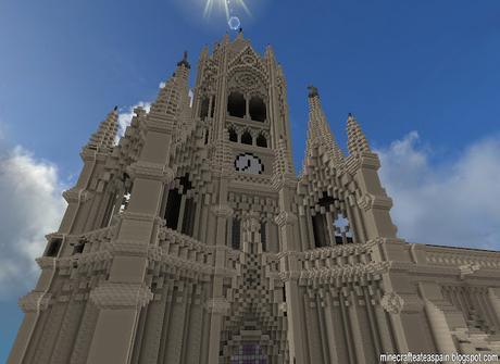 Réplica Minecraft de la Catedral del Buen Pastor, Donostia, España