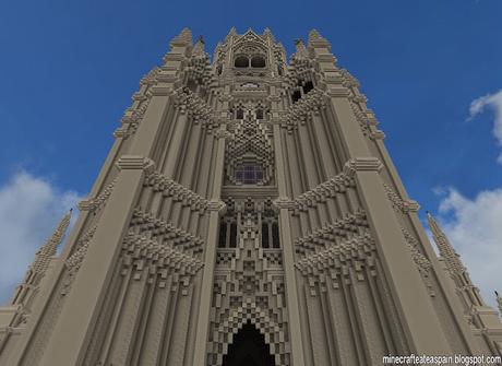 Réplica Minecraft de la Catedral del Buen Pastor, Donostia, España