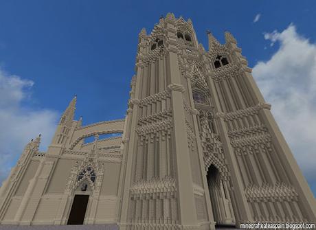 Réplica Minecraft de la Catedral del Buen Pastor, Donostia, España