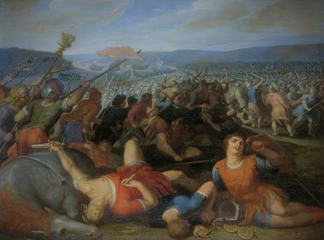 El encuadre ajustado y la perspectiva grandiosa: la batalla de los bátavos contra los romanos.
