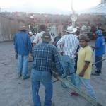 Destruyen obra de arte para colocar puesto ambulantes en Cerro de San Pedro