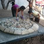 Destruyen obra de arte para colocar puesto ambulantes en Cerro de San Pedro
