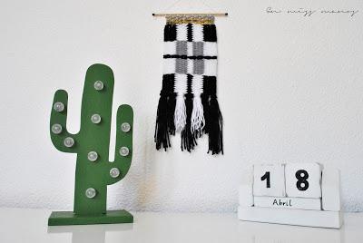 DIY Cactus luminoso de madera