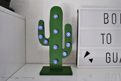 DIY Cactus luminoso de madera