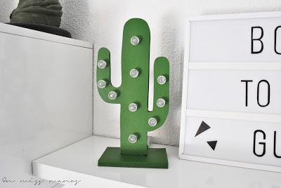 DIY Cactus luminoso de madera