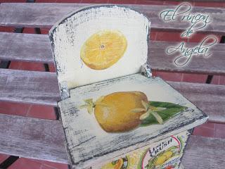 Como hacer decoupage con relieve sobre un objeto de madera