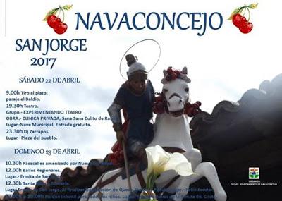Cartel Oficial San Jorge 2017, Navaconcejo.