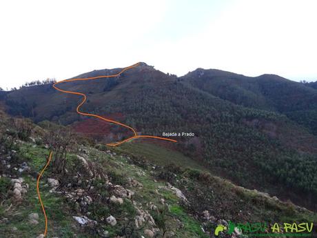 Ruta al PIEDRA REDONDA, PICO GOBIA y LA FORQUITA desde PRADO por la BIESCONA Ruta al Pico Gobia y La Forquita: Camino al Collado la Forquita y Prado