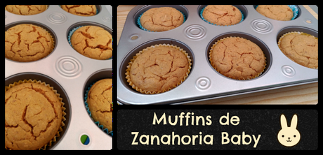 MIVERDURACONGELADA VERDURA CONGELADA RECETA NIÑOS PEQUES MUFFINS CON ZANAHORIA BABY