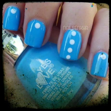 Nail Art Azul Punto Nail Art Azul Punto