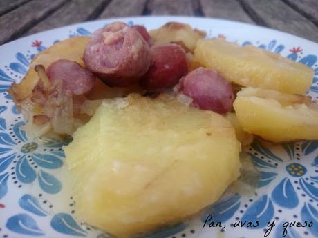 Patatas con longaniza (tradicional o Crock-Pot) - Reto Color y Sabor de Temporada