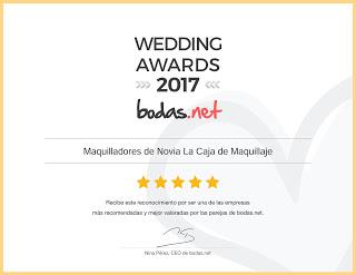 Wedding Awards 2017 para La Caja de Maquillaje