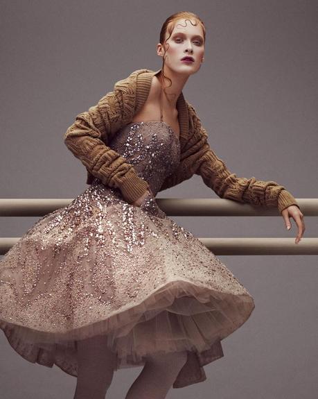 Called to the barre, otra editorial de modelos que imitan bailarinas