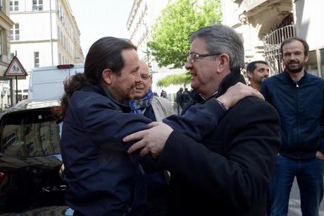 Resultado de imagen para melenchon iglesias