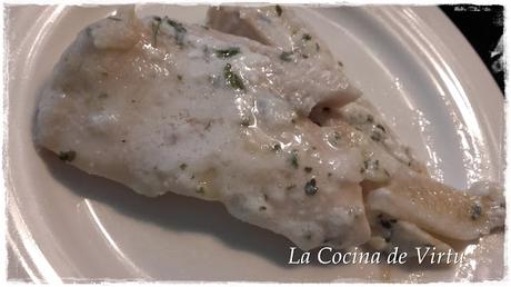 Merluza con salsa yogurt Merluza con salsa yogurt