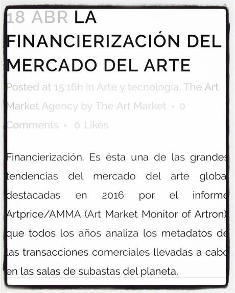 Nicola Mariani, “La financierización del mercado del arte”.