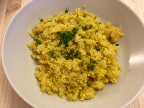 ‘Risotto’ de quinoa a la cúrcuma