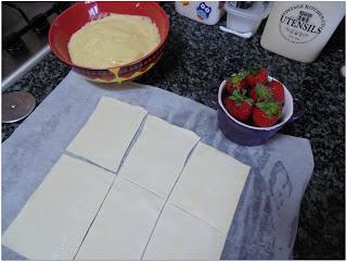 Tartaletas de fresas y crema