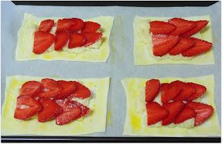 Tartaletas de fresas y crema