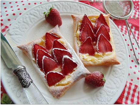 Tartaletas de fresas y crema