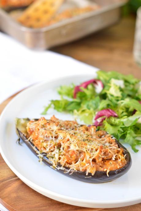 Berenjenas rellenas de atún Berenjenas rellenas de atún