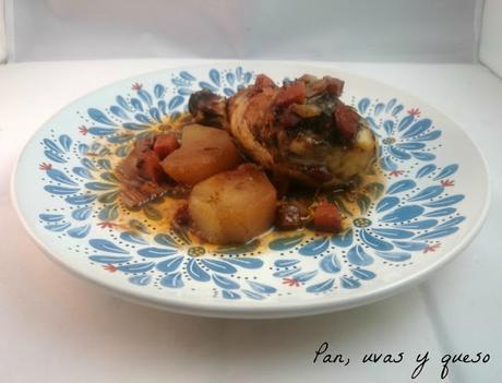 Pollo al vino tinto (tradicional o Crock-Pot) Pollo al vino tinto (tradicional o Crock-Pot)