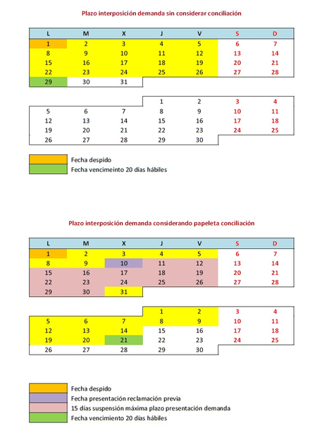 ¿Cuál es el PLAZO para RECLAMAR contra mi DESPIDO?