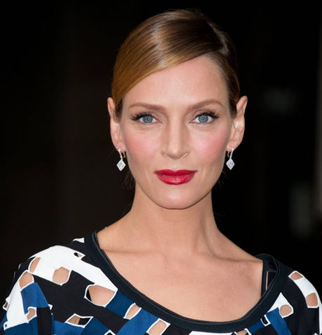 maquillaje nariz larga uma thurman