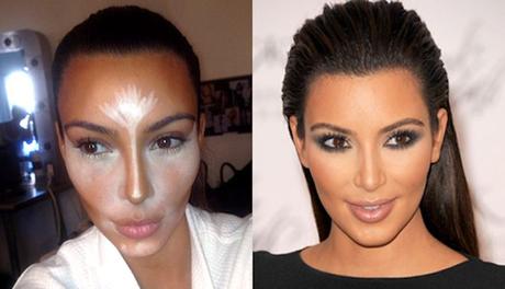 Kim Kardashian nose contour