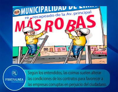 CASOS COMO EL DE ODEBRECHT – NO SON AJENOS EN ALGUNAS GESTIONES EDILES DE LIMA PROVINCIAS…